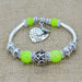 Love Heart Charm Bracelet-Bracelet-Kirijewels.com-Light Green-Kirijewels.com