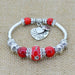 Love Heart Charm Bracelet-Bracelet-Kirijewels.com-Red-Kirijewels.com