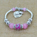 Love Heart Charm Bracelet-Bracelet-Kirijewels.com-Purple-Kirijewels.com