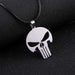 Stainless Steel Leather Chain Pendant Necklace-Pendant Necklaces-Kirijewels.com-Skull rope chain-Kirijewels.com