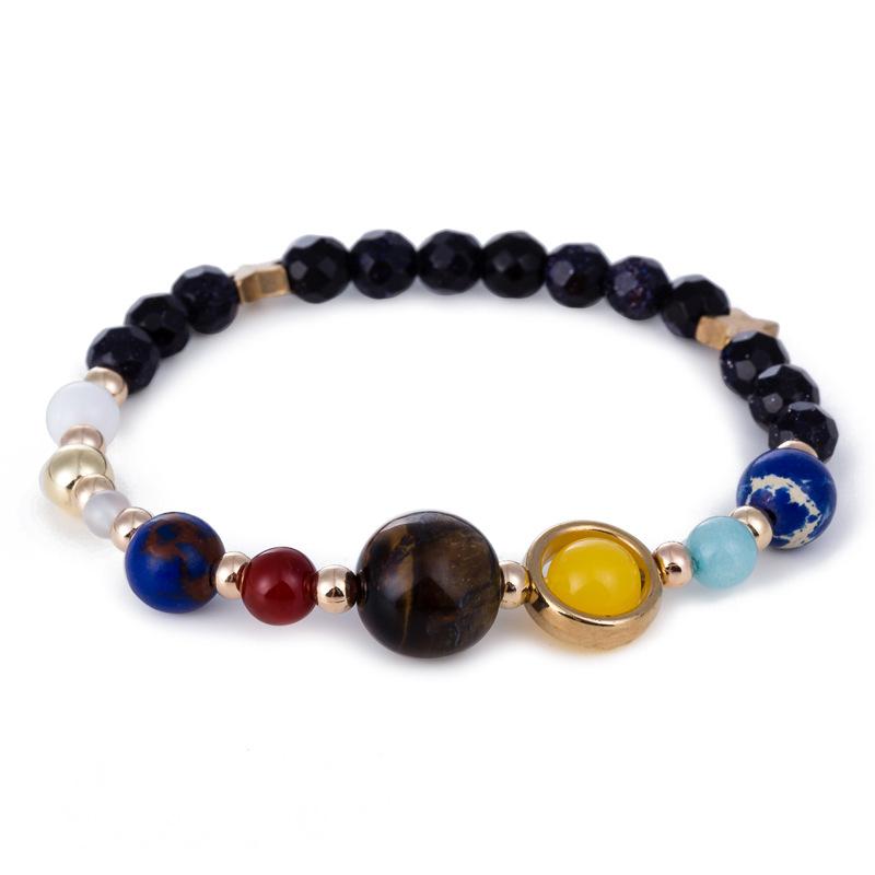 Galaxy Guardian Star Natural Stone Beads Bracelet-Charm Bracelets-Kirijewels.com-multi 1-Kirijewels.com