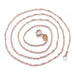 Gold Plated Water Wave Ripples Chain Necklace/2-Chain Necklaces-Kirijewels.com-Silver Plated-Kirijewels.com
