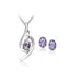 Linda Crystal Jewelry Set-Jewelry Sets-Kirijewels.com-violet-Kirijewels.com
