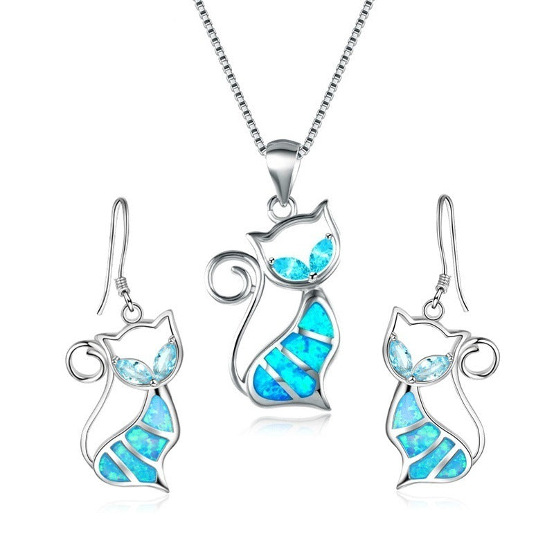 Milo Cat Wedding Jewelry Set