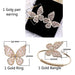 Cubic Zirconia Pearl Butterfly Jewelry Set - Kirijewels.com