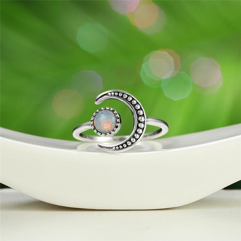 Moonstone Adjustable Open Ring - Kirijewels.com