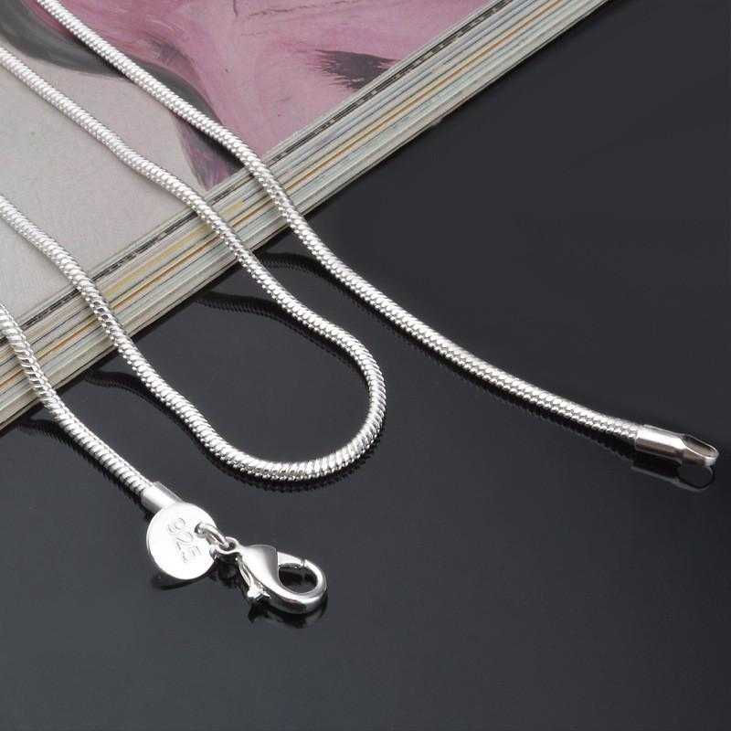 Sterling Silver Fine Chain Necklace-Necklace-Kirijewels.com-24 inchs-silver-Kirijewels.com