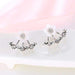 Free Flower Crystal Stud Earrings-Stud Earrings-Kirijewels.com-Silver-Kirijewels.com
