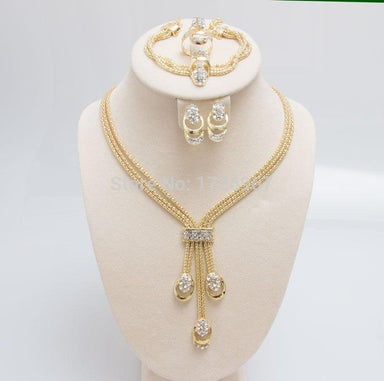 Trendy Beads Crystal Skeleton Jewelry Set - Kirijewels.com