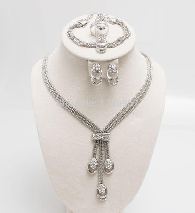 Trendy Beads Crystal Skeleton Jewelry Set - Kirijewels.com