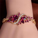 Free Austrian Crystal Stone Flower Bracelet-Bracelet-Kirijewels.com-Purple-Kirijewels.com