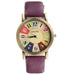 Free Elegant Leather Strap Rainbow Watch-Women's Watches-Kirijewels.com-Purple-Kirijewels.com