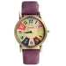 Free Elegant Leather Strap Rainbow Watch-Women's Watches-Kirijewels.com-Red-Kirijewels.com