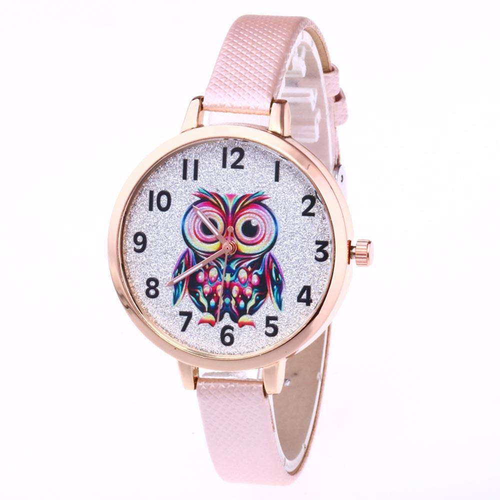 FREE Leather Strap Owl Watch-Women's Watches-Kirijewels.com-Pink-Kirijewels.com