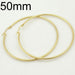Meagan Stainless Steel Hoop Earrings-Hoop Earrings-Kirijewels.com-gold color 50mm-Kirijewels.com