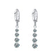 Long Crystal Rhinestone Pendant Drop Earrings-Drop Earrings-Kirijewels.com-Silver White 26K108-Kirijewels.com