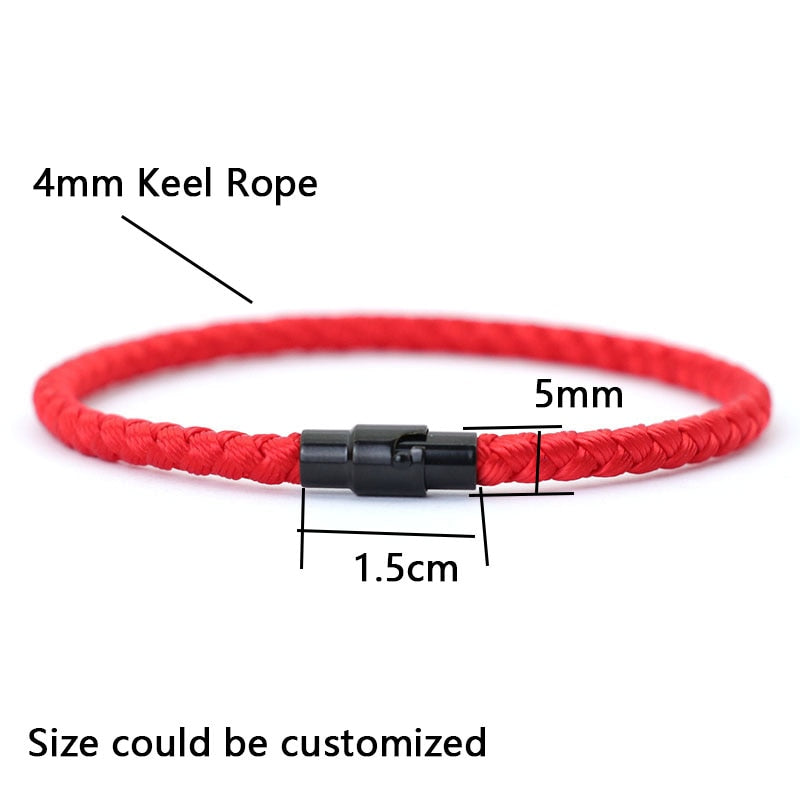 Prosperity Red Thread Rope Chain Braclet