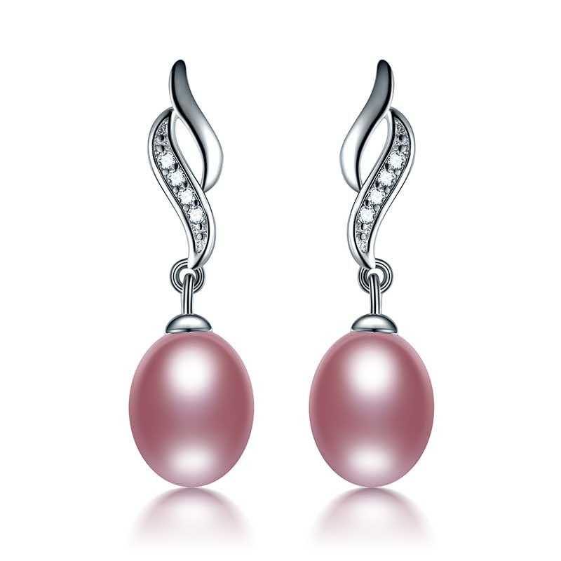 Love Mother Natural Pearl Stud Earrings-Stud Earrings-Kirijewels.com-purple pearl-Kirijewels.com