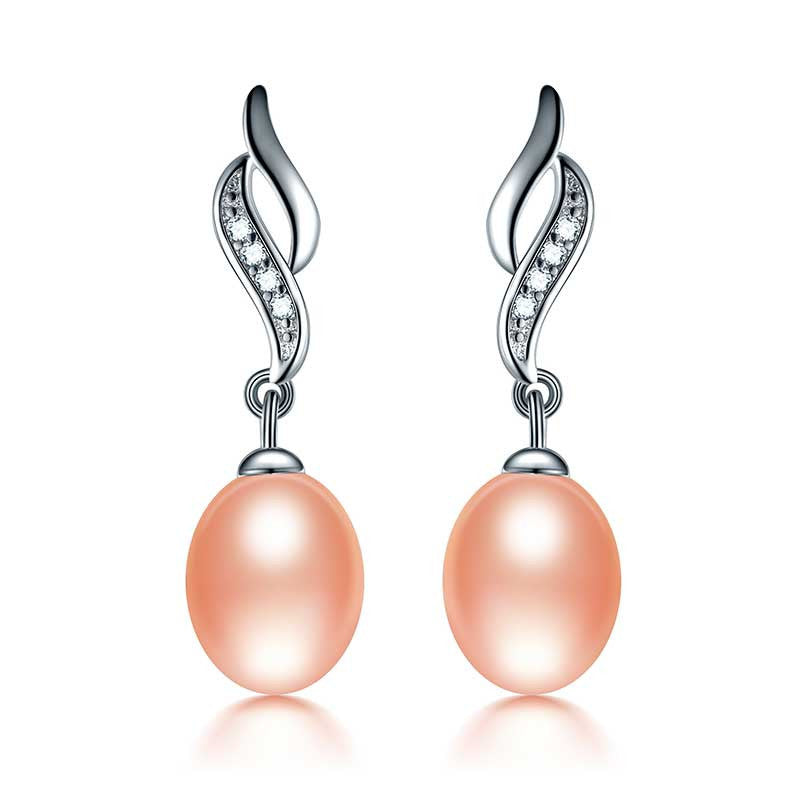 Love Mother Natural Pearl Stud Earrings/2-Stud Earrings-Kirijewels.com-pink pearl-Kirijewels.com