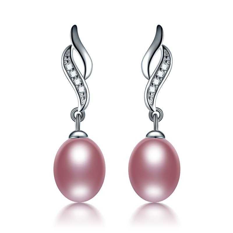 Love Mother Natural Pearl Stud Earrings/2-Stud Earrings-Kirijewels.com-purple pearl-Kirijewels.com