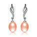 Love Mother Natural Pearl Stud Earrings-Stud Earrings-Kirijewels.com-pink pearl-Kirijewels.com
