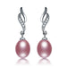 Free Love Mother Natural Pearl Stud Earrings-Stud Earrings-Kirijewels.com-purple pearl-Kirijewels.com