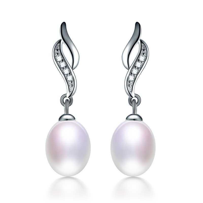 Love Mother Natural Pearl Stud Earrings-Stud Earrings-Kirijewels.com-white pearl-Kirijewels.com