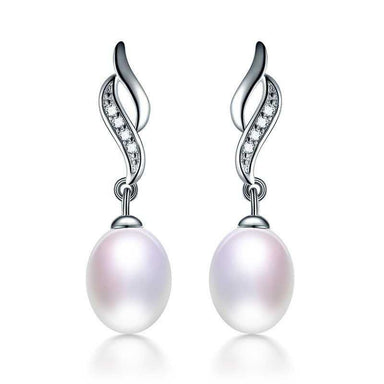 Love Mother Natural Pearl Stud Earrings/2-Stud Earrings-Kirijewels.com-black pearl-Kirijewels.com