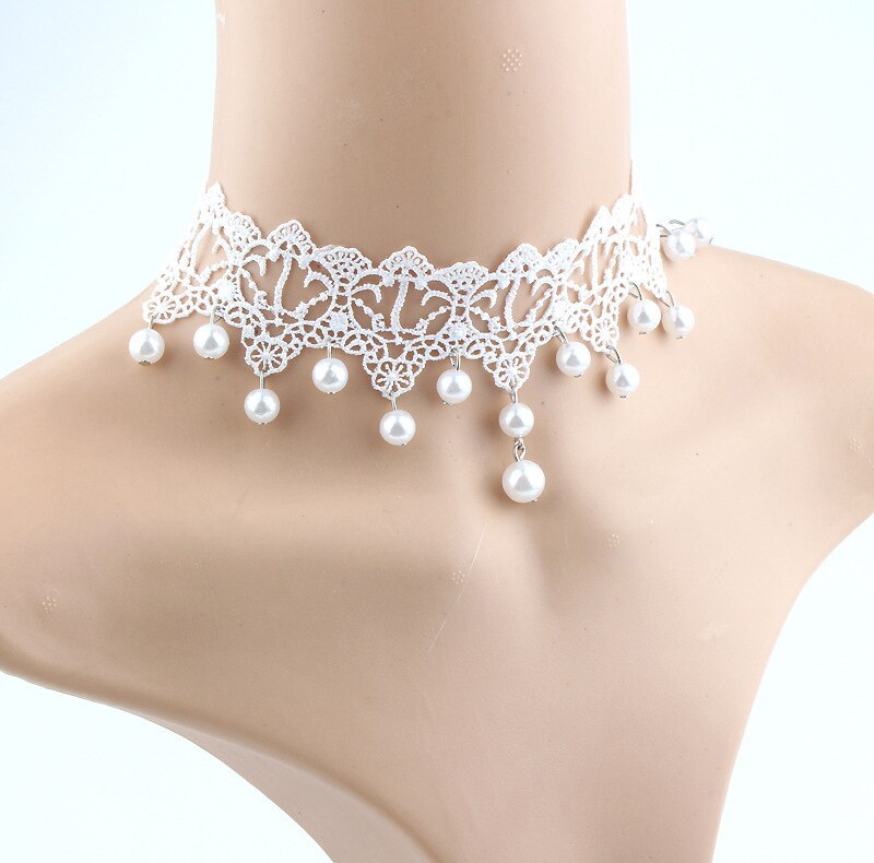 Victoria Water Drop Gothic Choker Necklace