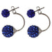 Shamballa Stud Earrings-earrings-Kirijewels.com-dark blue E1760-Kirijewels.com
