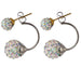 Shamballa Stud Earrings-earrings-Kirijewels.com-white E1761-Kirijewels.com