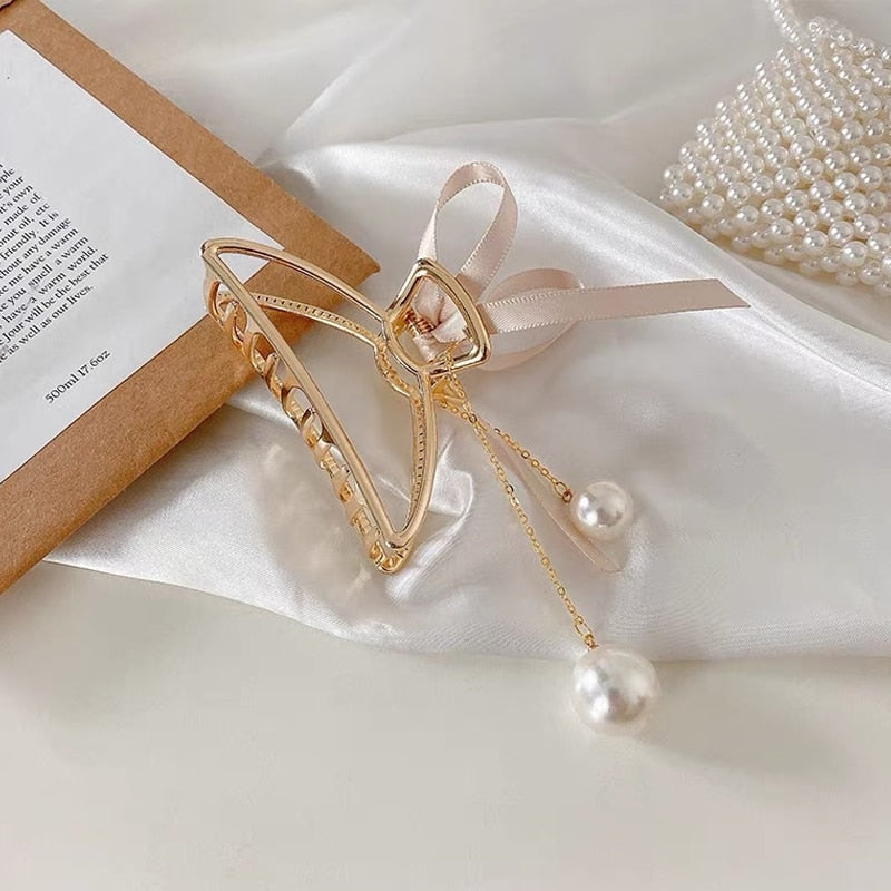 Hollow Out Heart Tassel Butterfly Headband