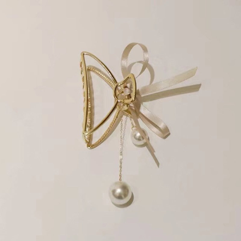 Hollow Out Heart Tassel Butterfly Headband