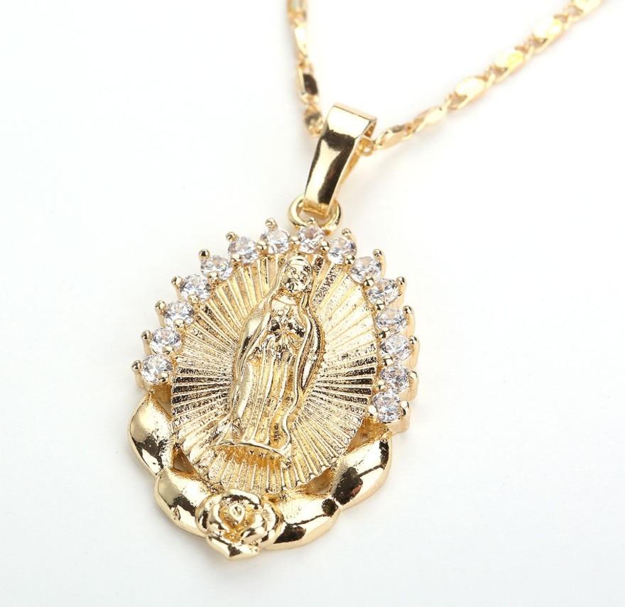 Holy Virgin Mary Pendant Necklace - Kirijewels.com