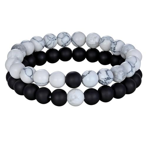 Distance Natural Stone Yoga Beaded Bracelet - Kirijewels.com