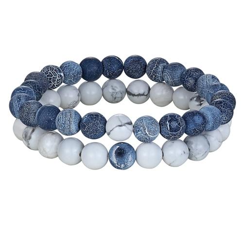 Distance Natural Stone Yoga Beaded Bracelet - Kirijewels.com