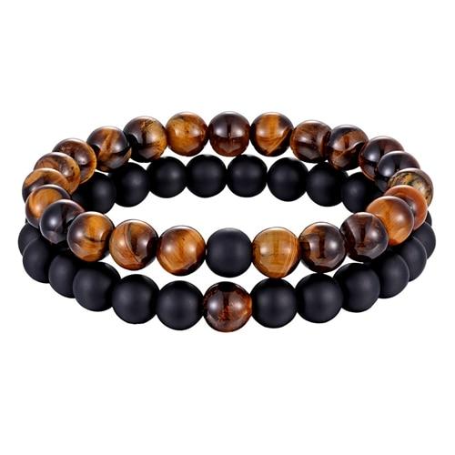 Distance Natural Stone Yoga Beaded Bracelet - Kirijewels.com