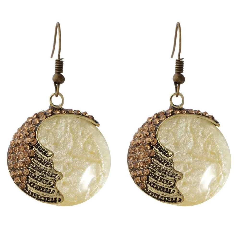 Natural Stone Peacock Earrings - Kirijewels.com