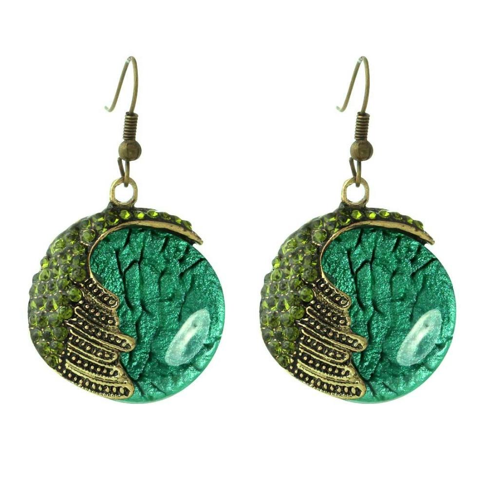 Natural Stone Peacock Earrings - Kirijewels.com