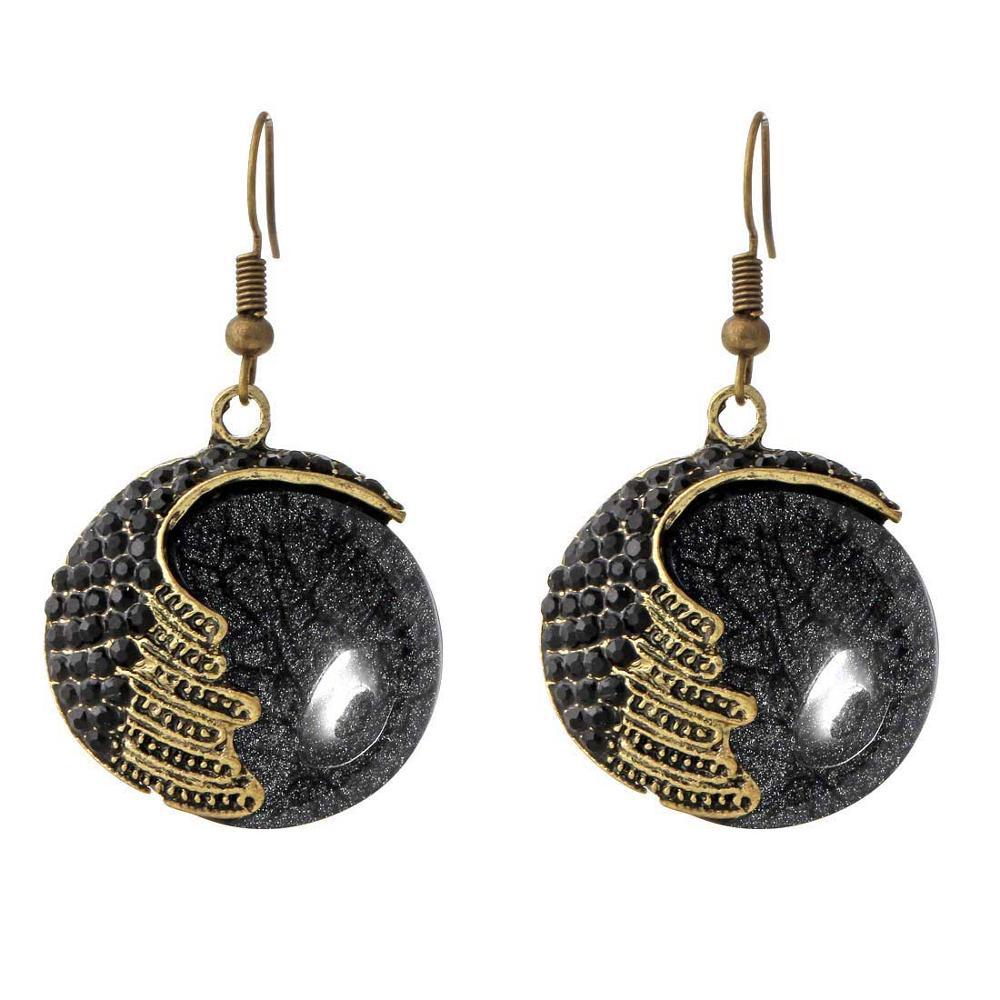 Natural Stone Peacock Earrings - Kirijewels.com