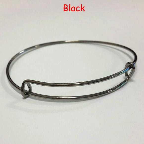Expandable Wire Bracelet-Bangles-Kirijewels.com-Black-Kirijewels.com