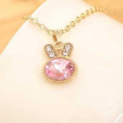 Free Rabbit Necklace-Necklace-Kirijewels.com-Pink-Kirijewels.com