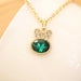 Free Rabbit Necklace-Necklace-Kirijewels.com-Green-Kirijewels.com