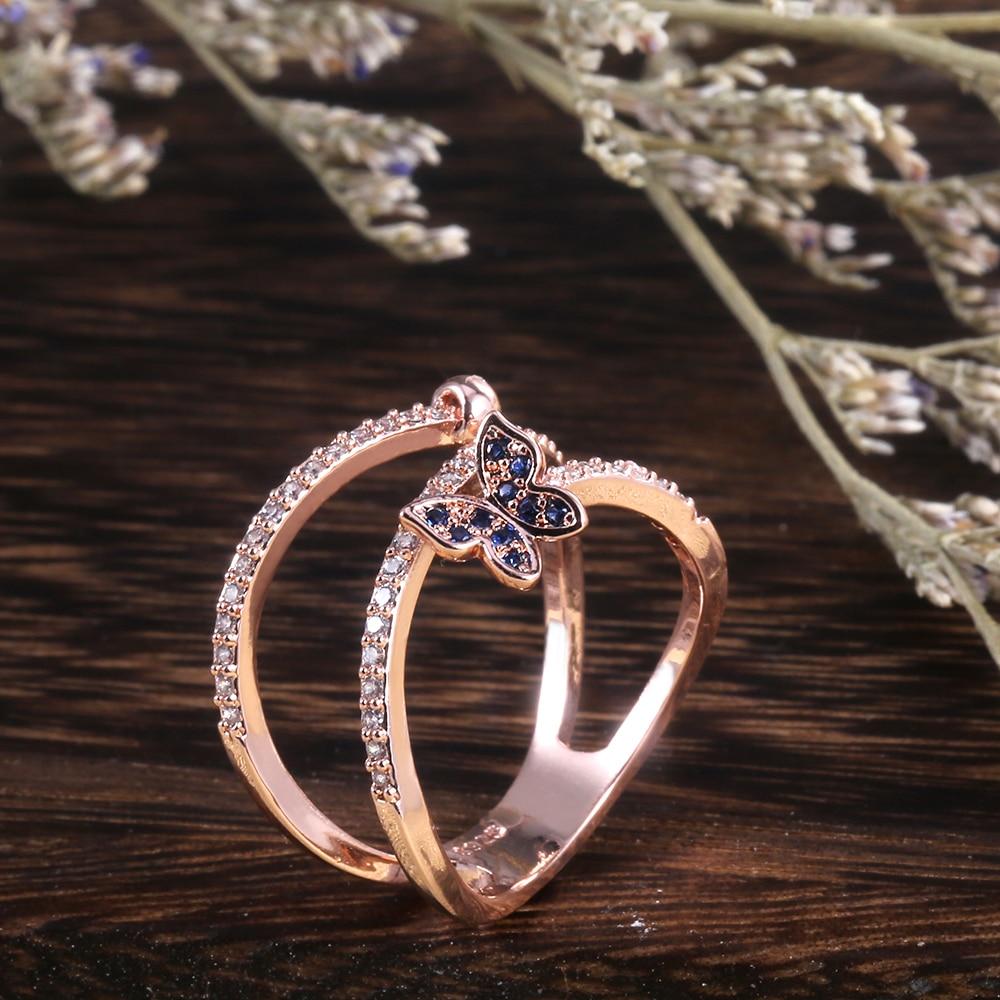Huitan Twist Knuckle Butterfly Ring - Kirijewels.com