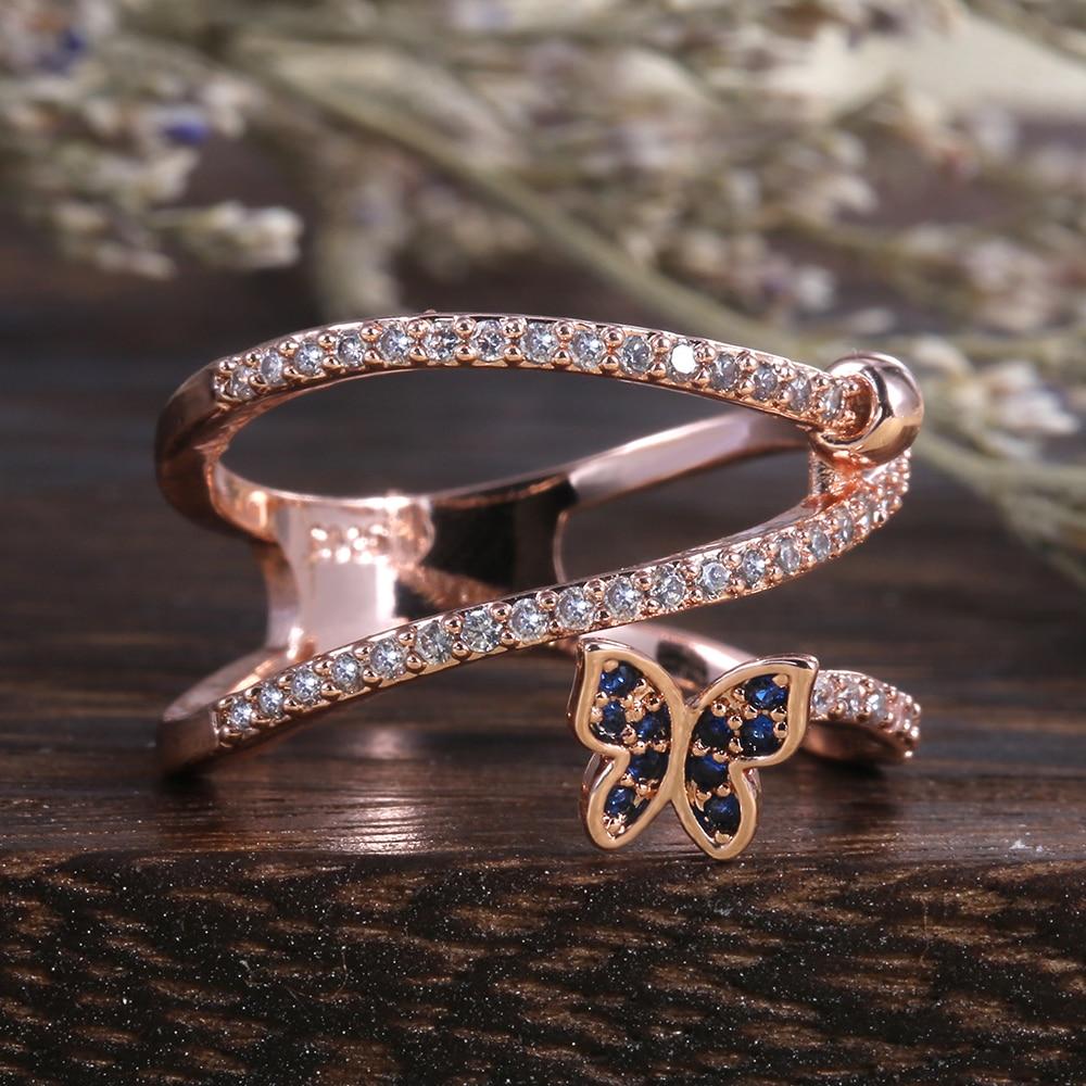 Huitan Twist Knuckle Butterfly Ring - Kirijewels.com
