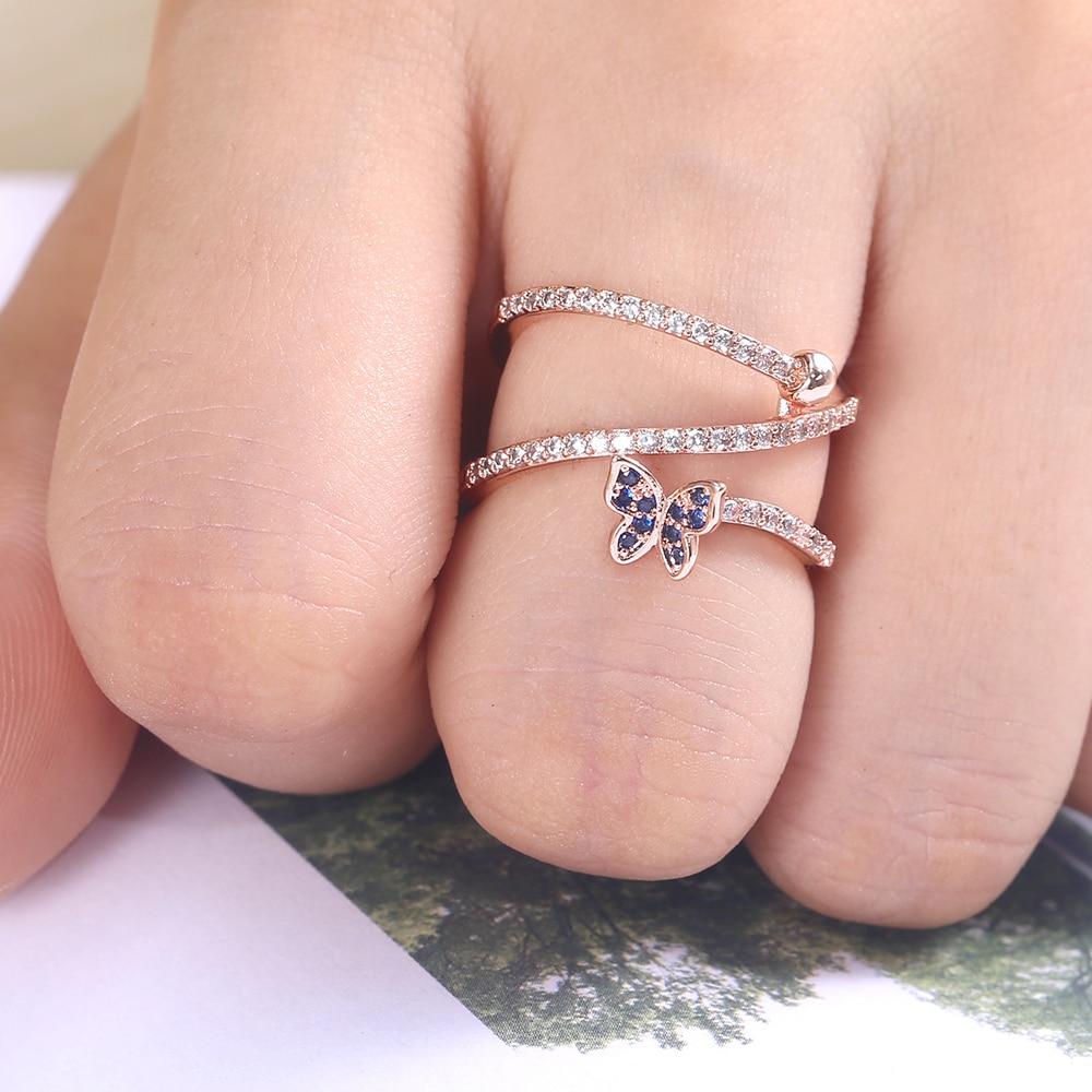 Huitan Twist Knuckle Butterfly Ring - Kirijewels.com