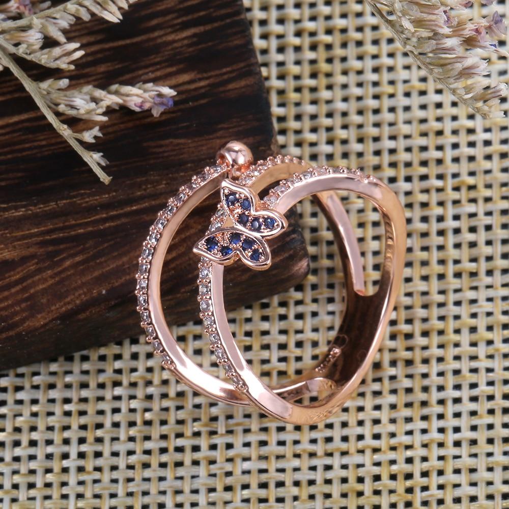 Huitan Twist Knuckle Butterfly Ring - Kirijewels.com