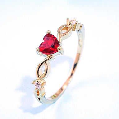 Valentine Romantic Heart Birthday Ring - Kirijewels.com