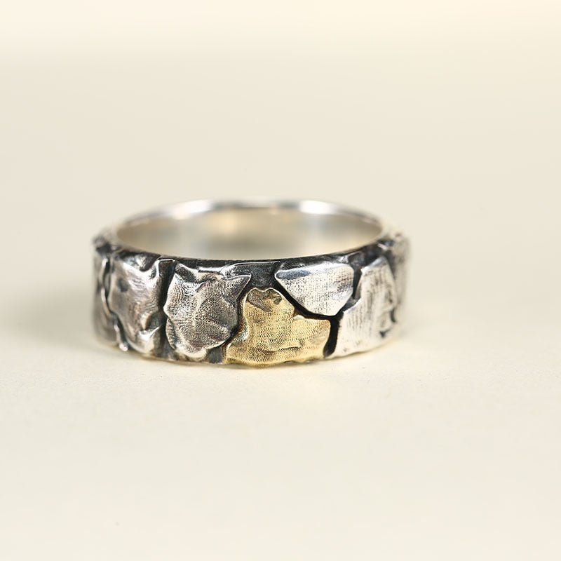 Minimalist Irregular Twined Finger Open Ring