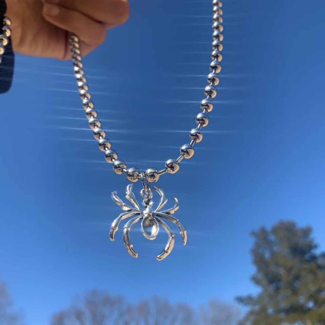 Hollow out Double Layer Chain Metal Necklace